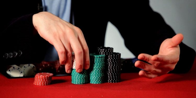 poker chip stack